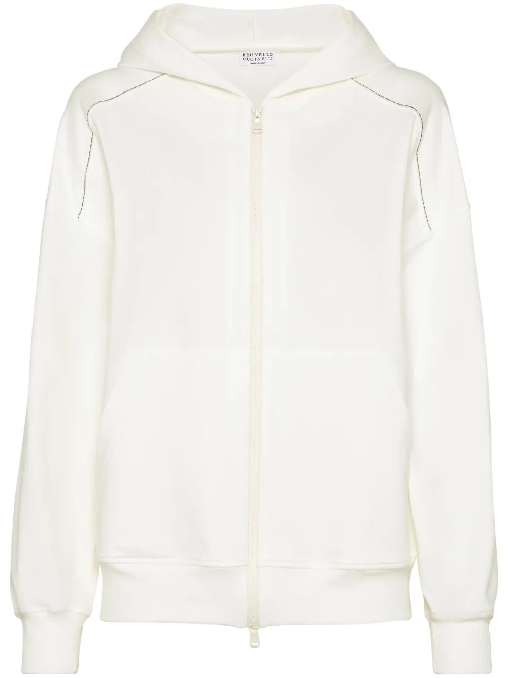 Brunello Cucinelli Cardigan Sweatshirt In White