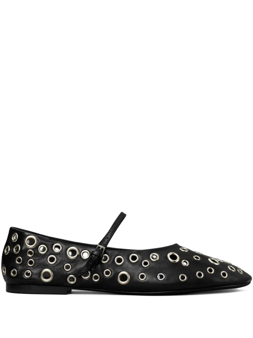 Shop Tory Burch Eylet Mary Jane Ballet In Black
