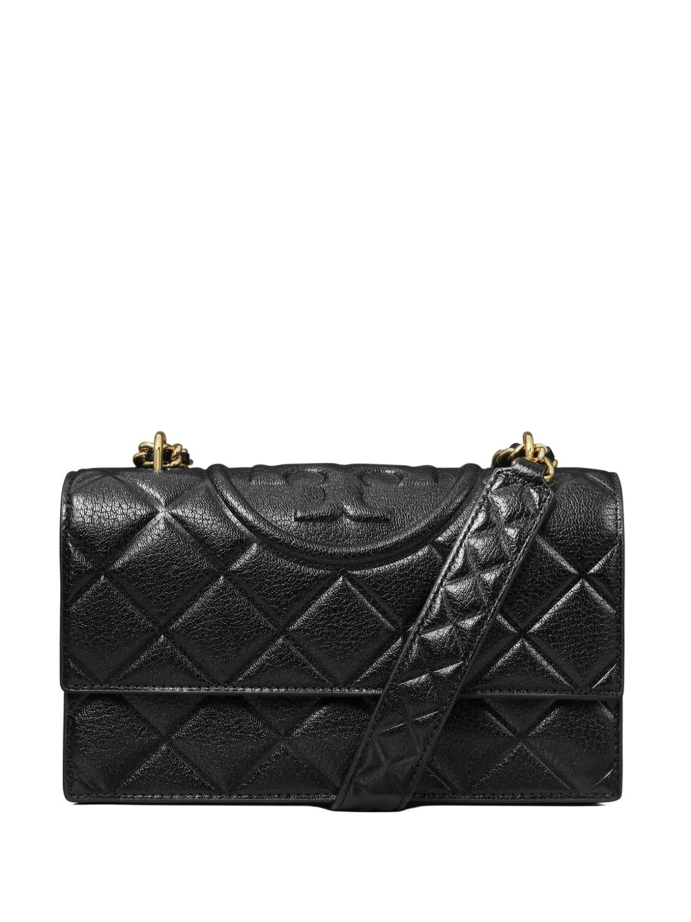 Tory Burch Fleming Small Convertible Shoulder Bag In Black
