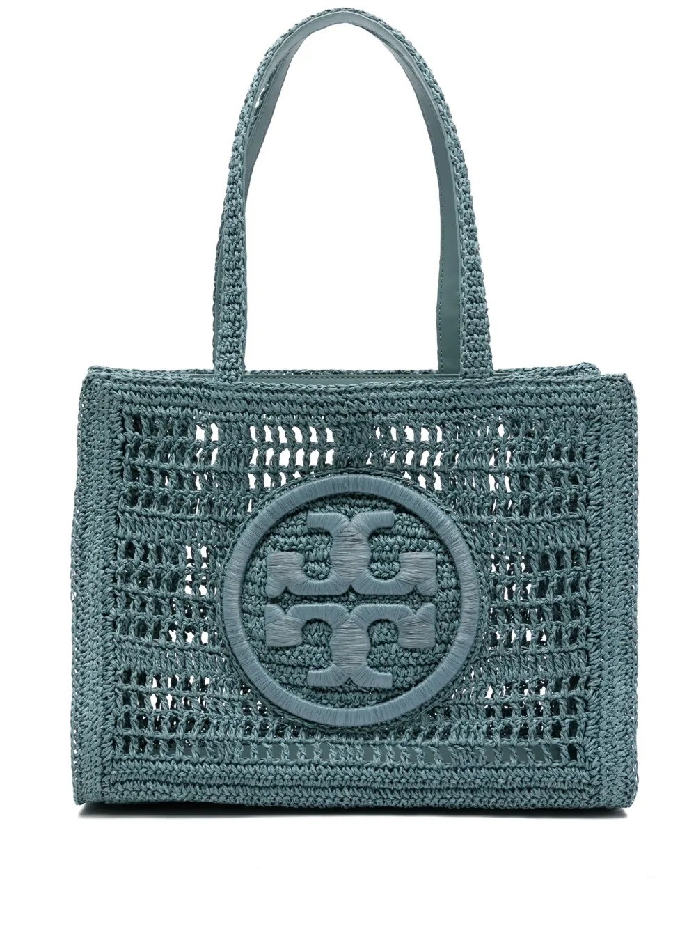 Tory Burch Small Ella Hand-crocheted Tote In Blue
