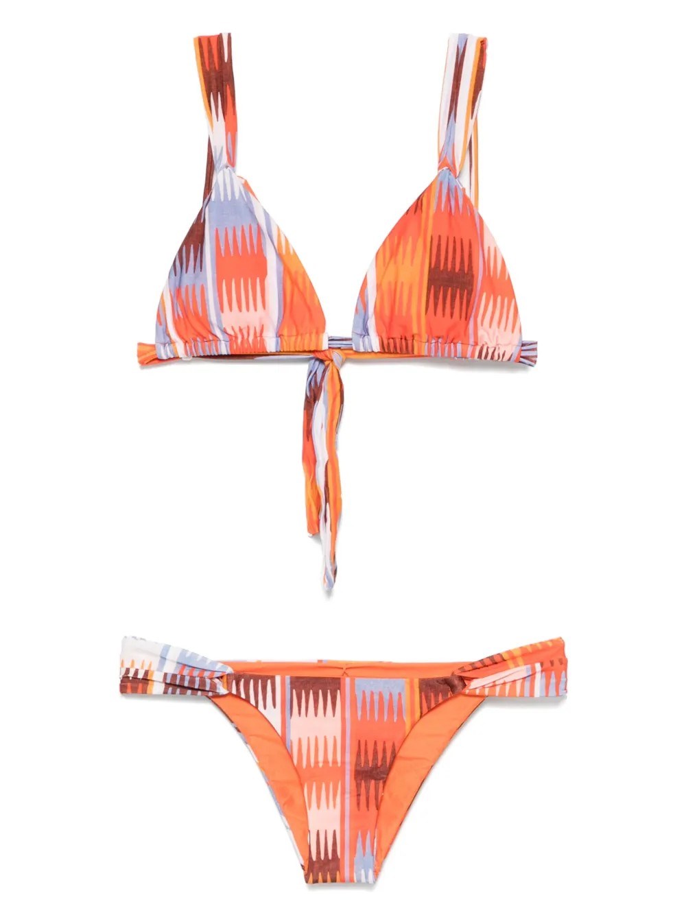 Cia Maritima Printed Bikini Set In Orange