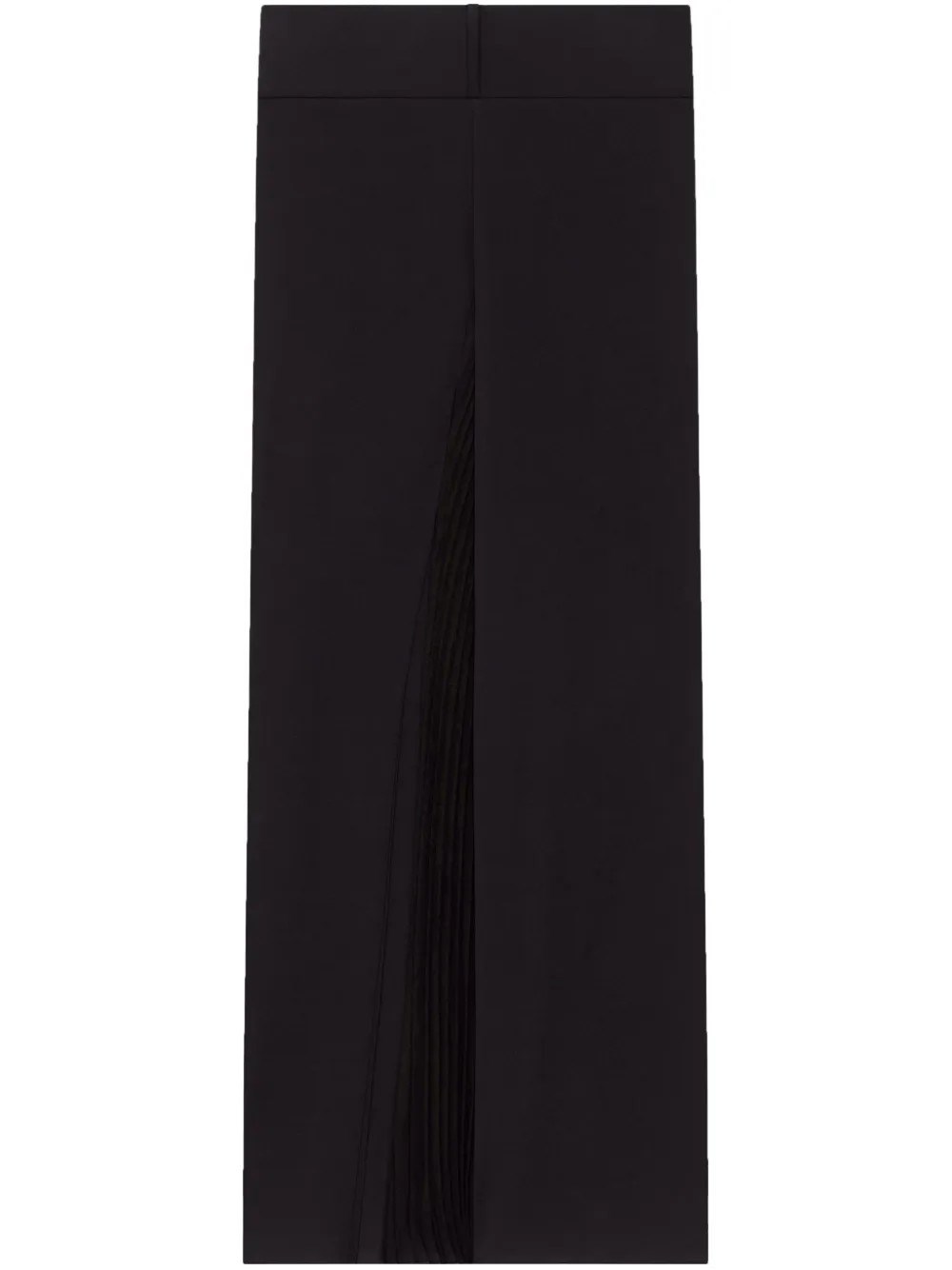 Shop Courrèges Infinity Pleats Jersey Pants In Black