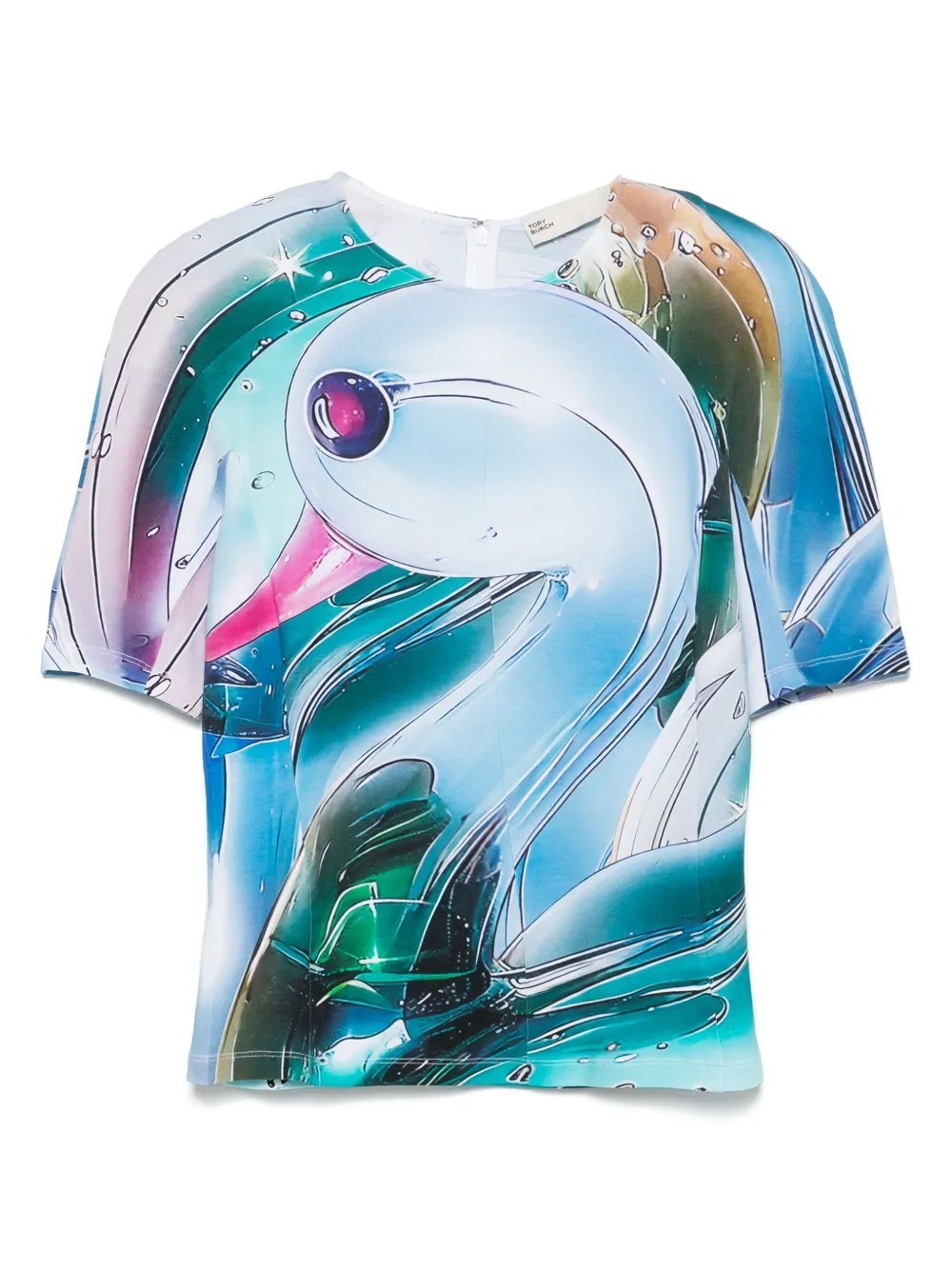 Tory Burch Printed Cotton Shirt In Multi
