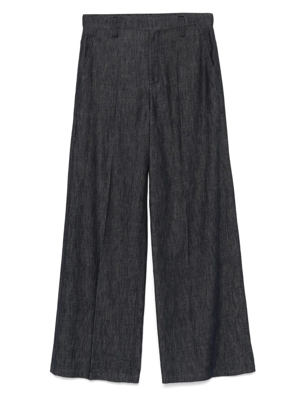 Shop Brunello Cucinelli Light Cotton Denim Trousers In Black