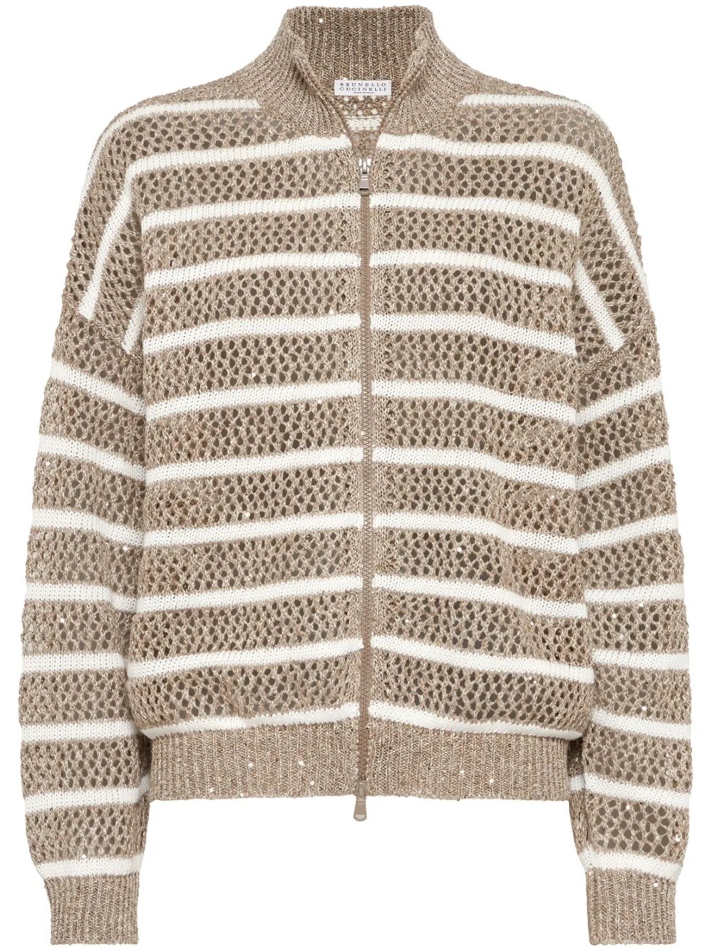 BRUNELLO CUCINELLI ZIP CARDIGAN
