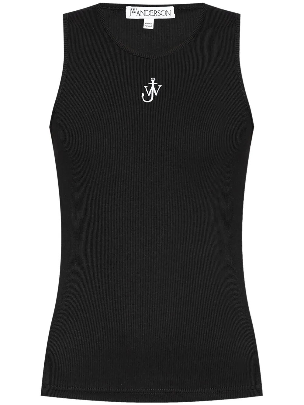Shop Jw Anderson Anchor Embroidery Vest In Black