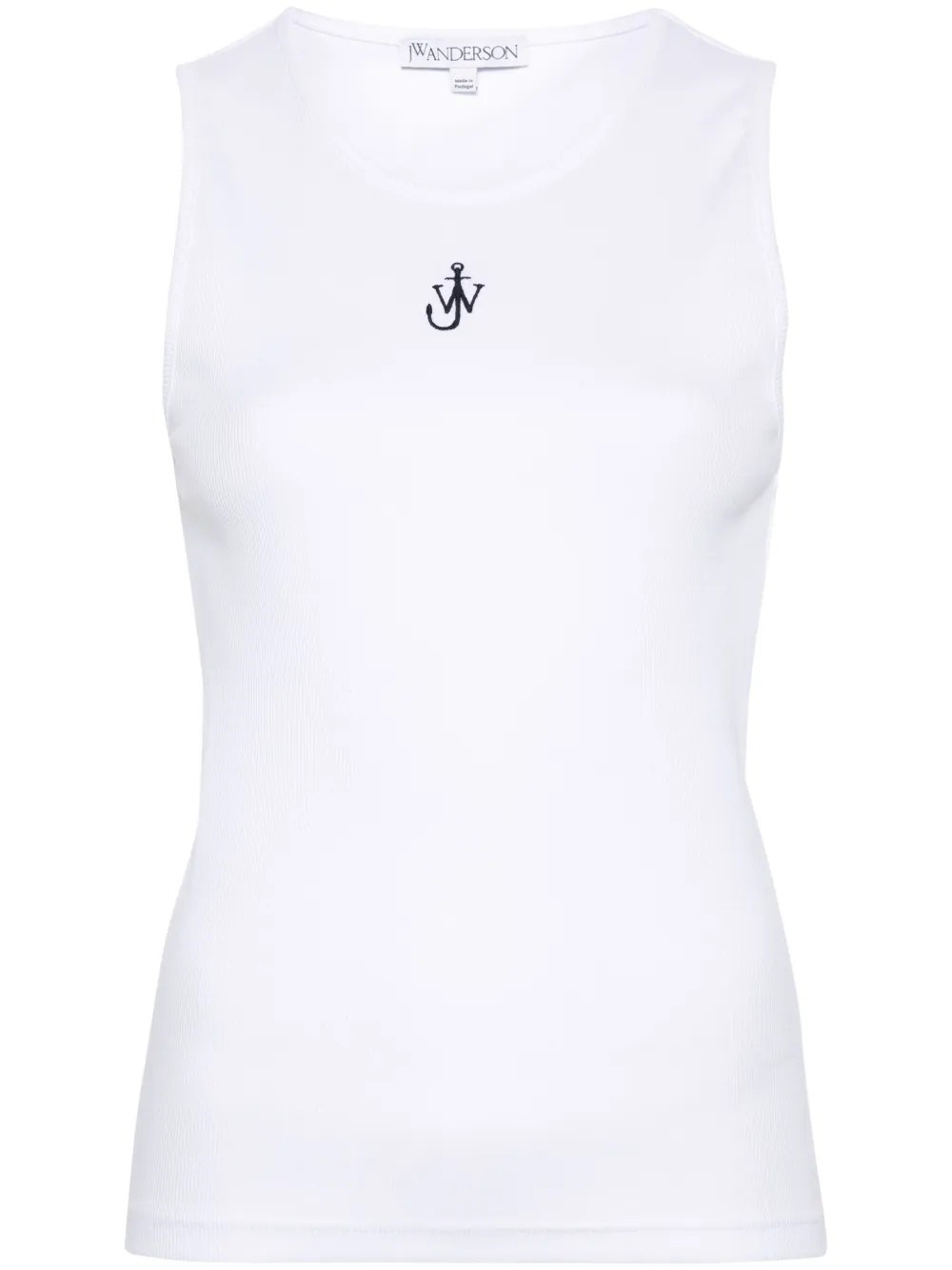 Shop Jw Anderson Anchor Embroidery Vest In Blue