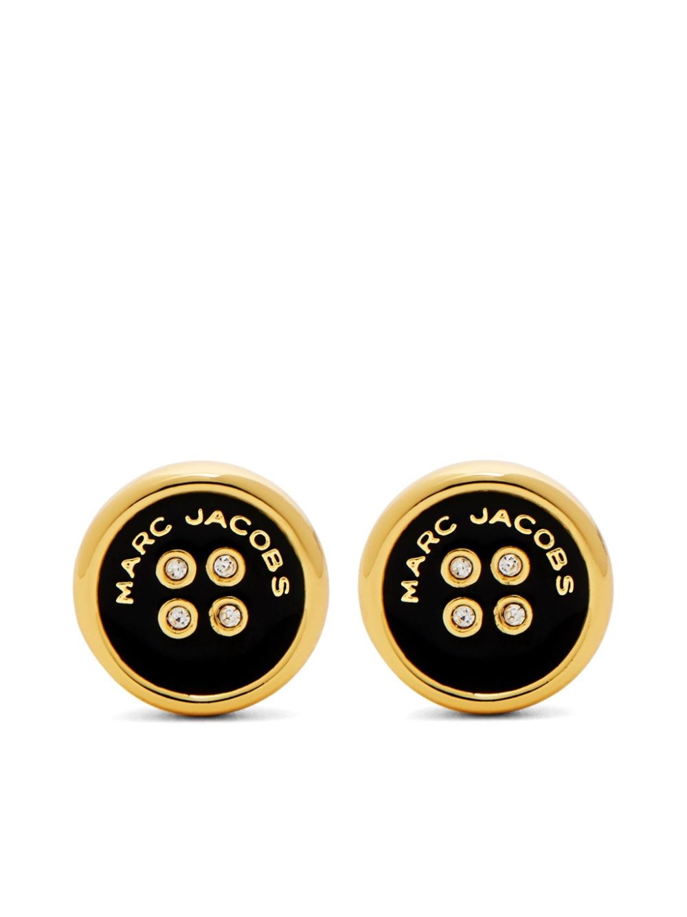Marc Jacobs The Button Stud Earrings In Gold