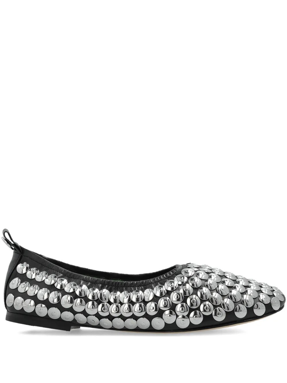 Tory Burch Studded Ballet In Black