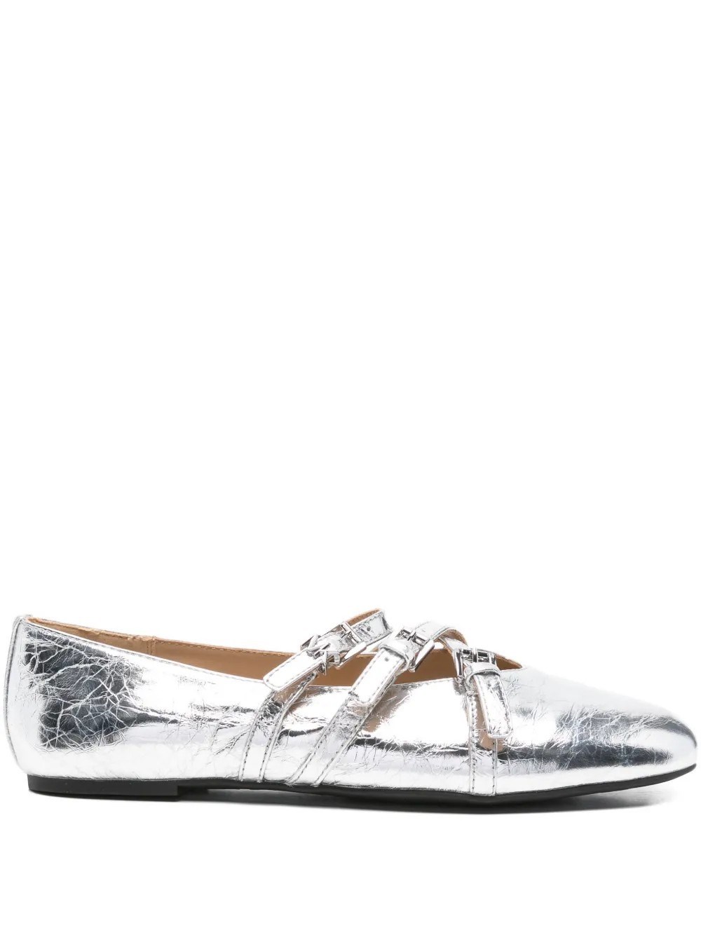 Michael Kors Indy Flex Ballet In Silver