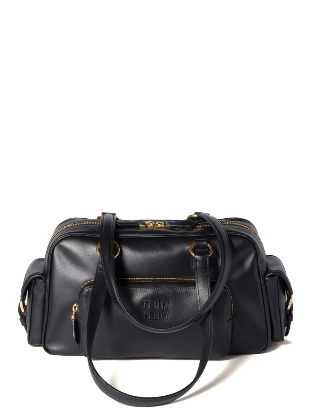 Miu Miu Bauletto In Nappa Pocket In Black