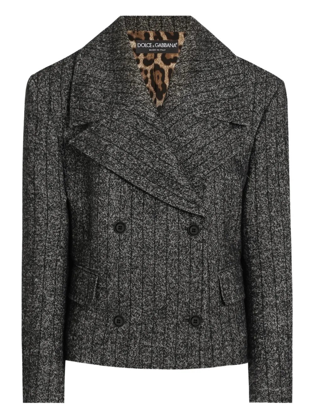 Dolce & Gabbana Wool Jacket In Gray