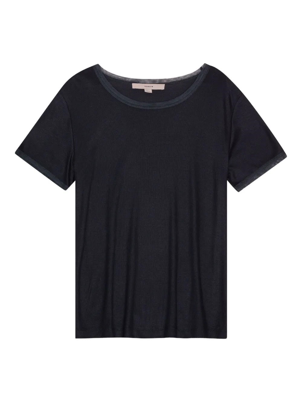Remain Birger Christensen T-shirt With Mesh Edge In Gray