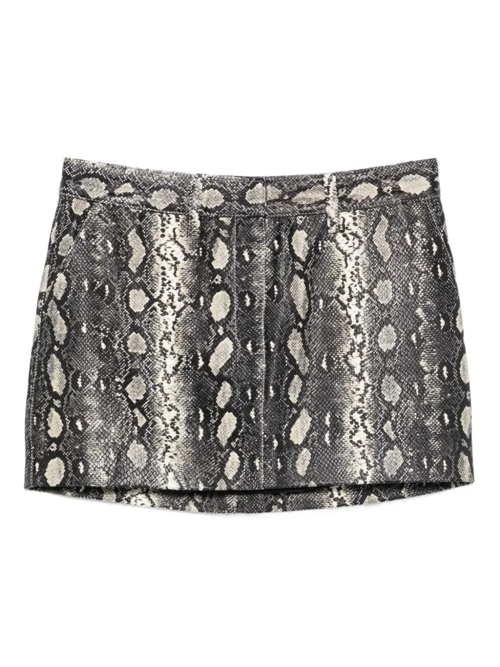 Michael Kors Snake Print Mini Skirt In Brown