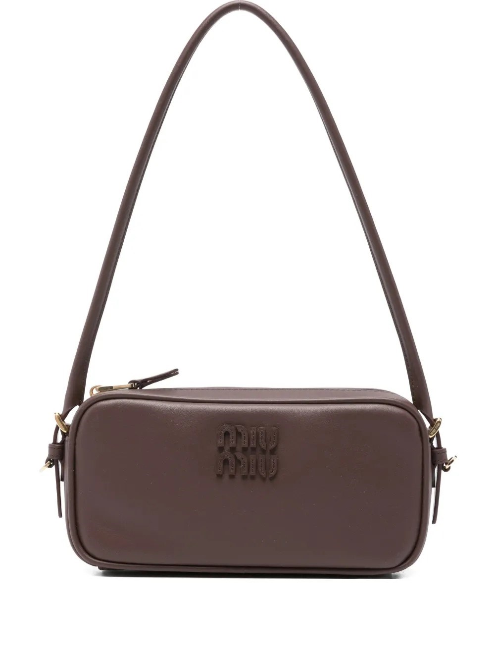 Miu Miu Leather Bag In Brown