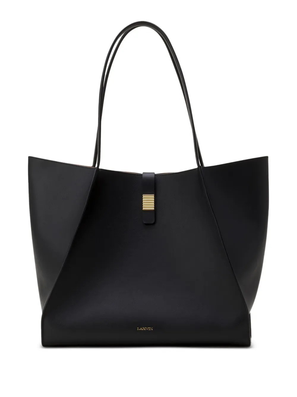 Lanvin Concerto Arpège Leather Tote In Black