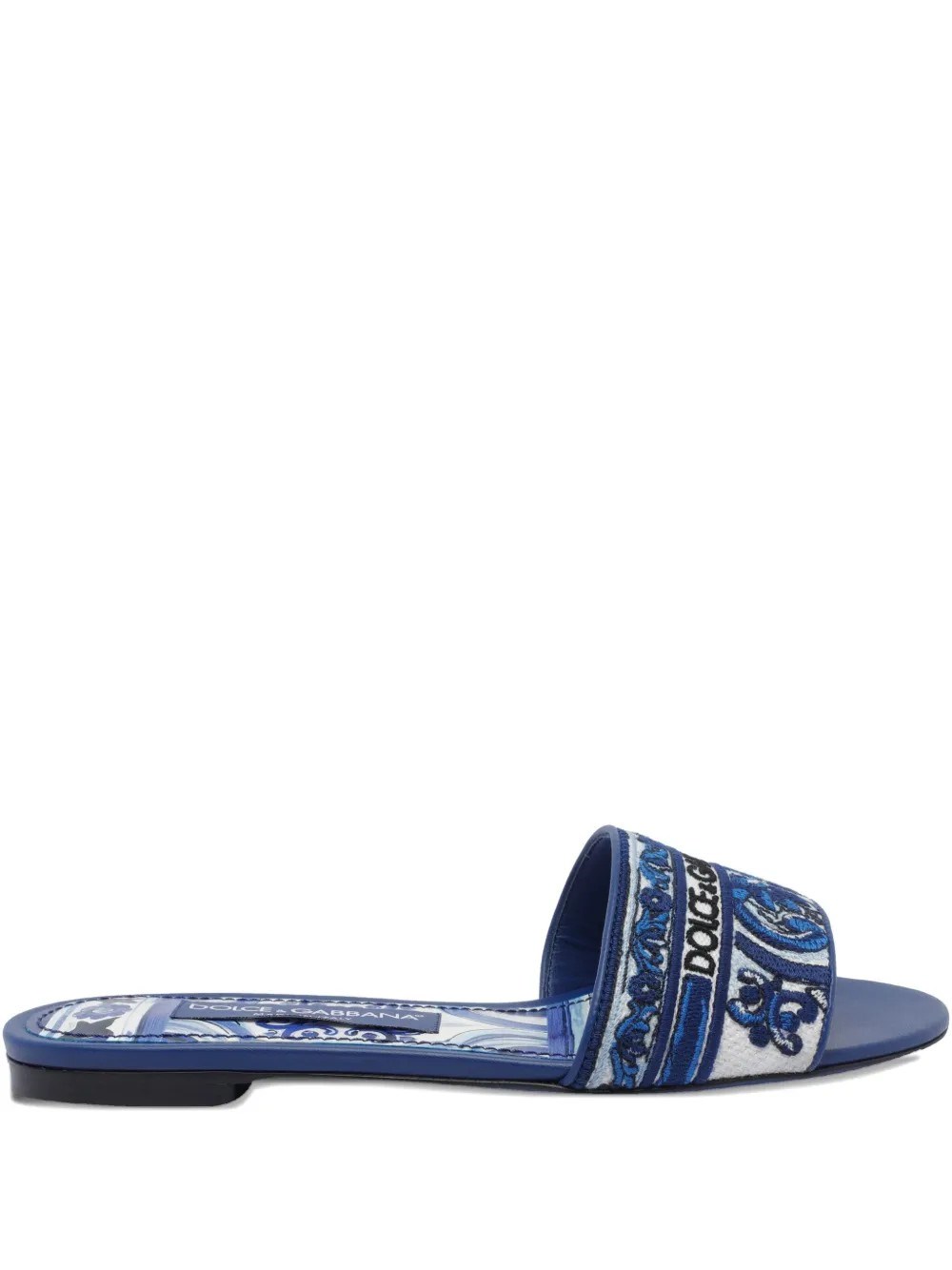Dolce & Gabbana Flat With Maiolica Embroidery