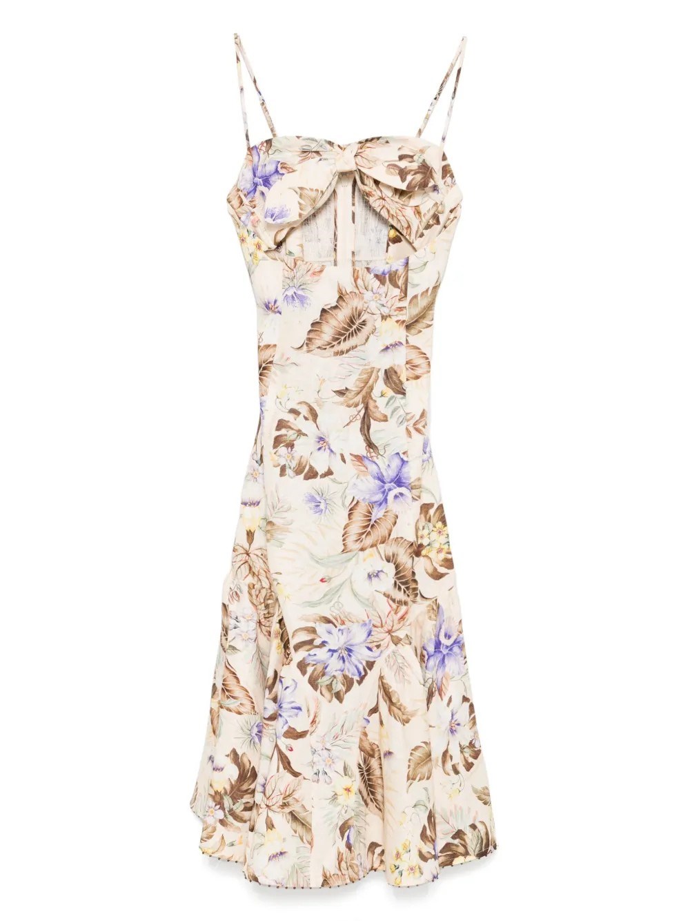 Shop Zimmermann Coco Tie Front Midi Dress