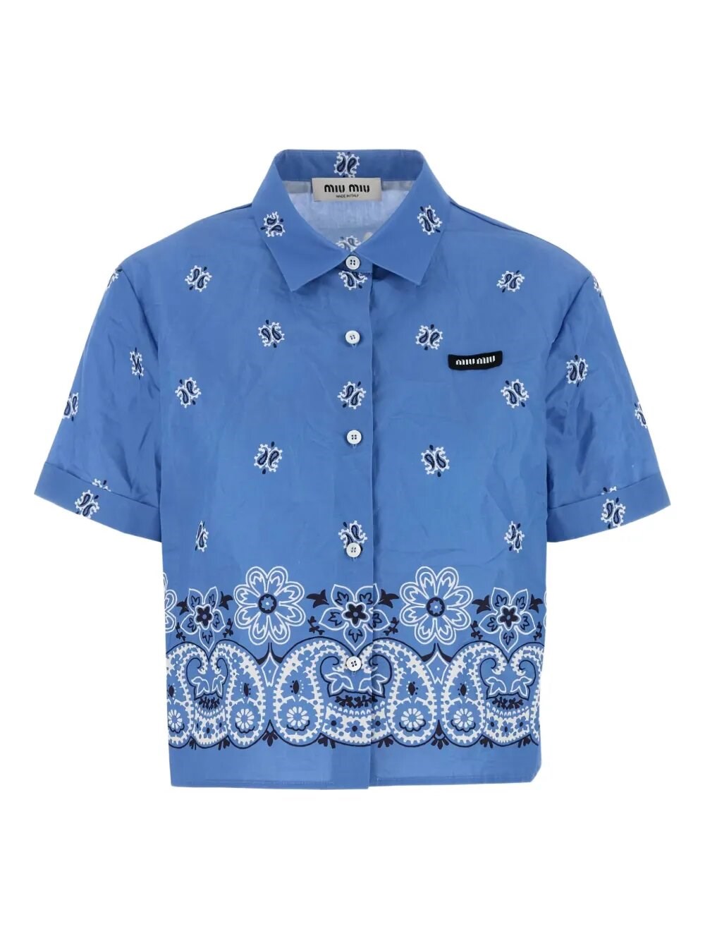 Miu Miu Miu Miu Bandana Print Shirt　ミュウミュウ バンダナ プリント シャツ