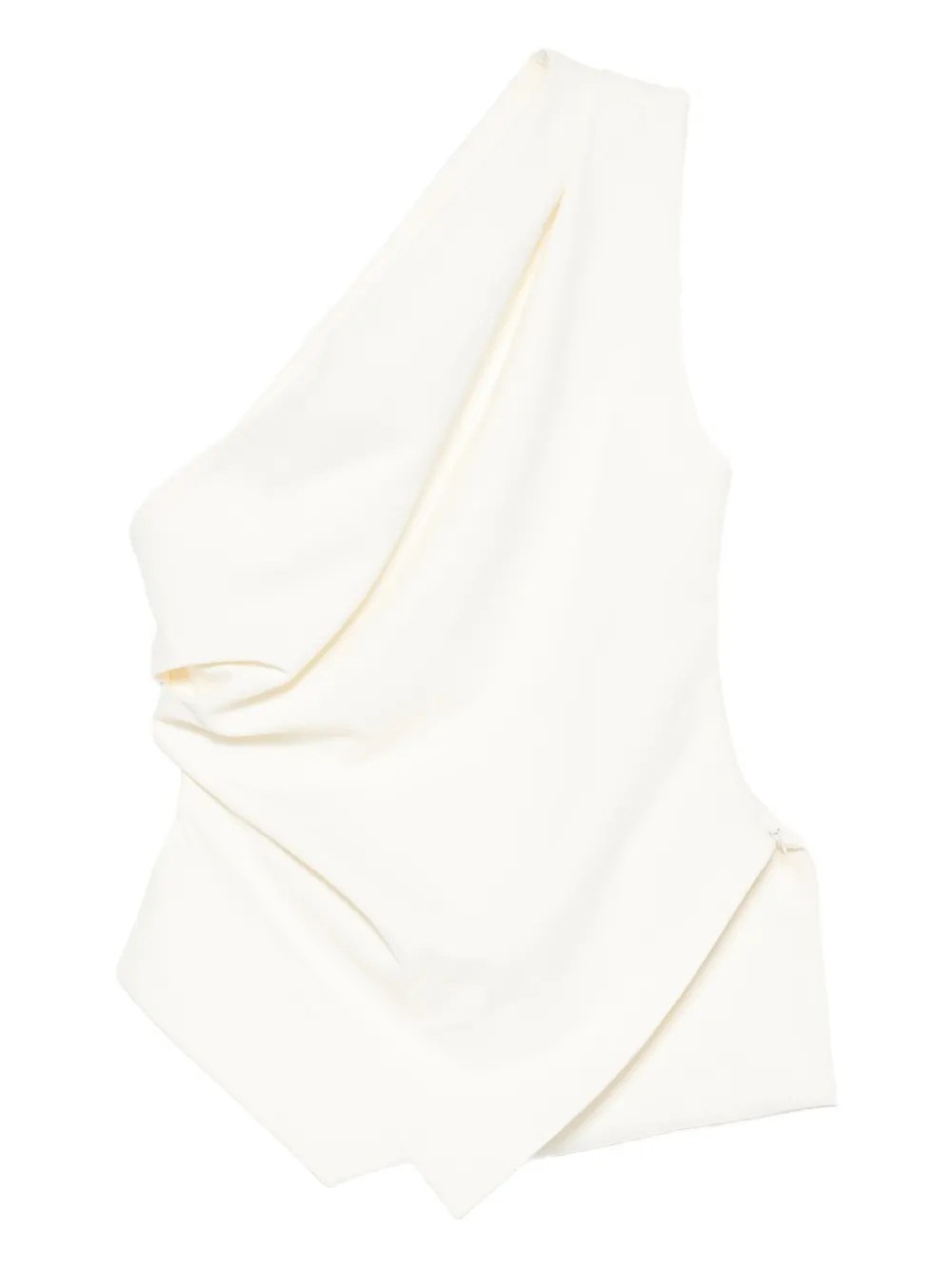 Rohe Draped One-shoulder Top In White
