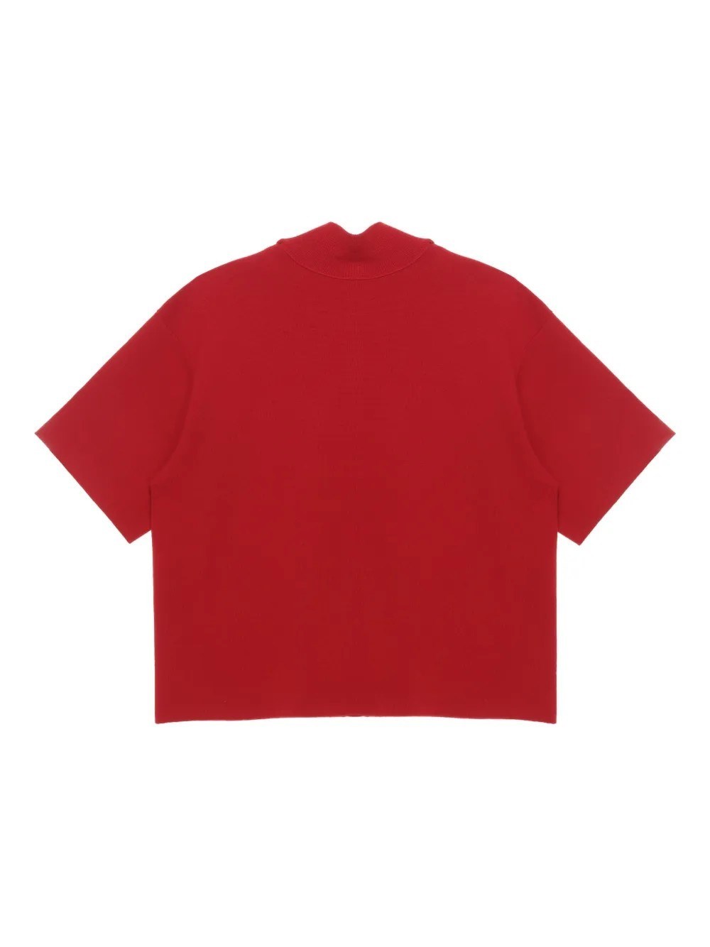 Carven Scarf Top In Double Face Wool Cashmere In Red