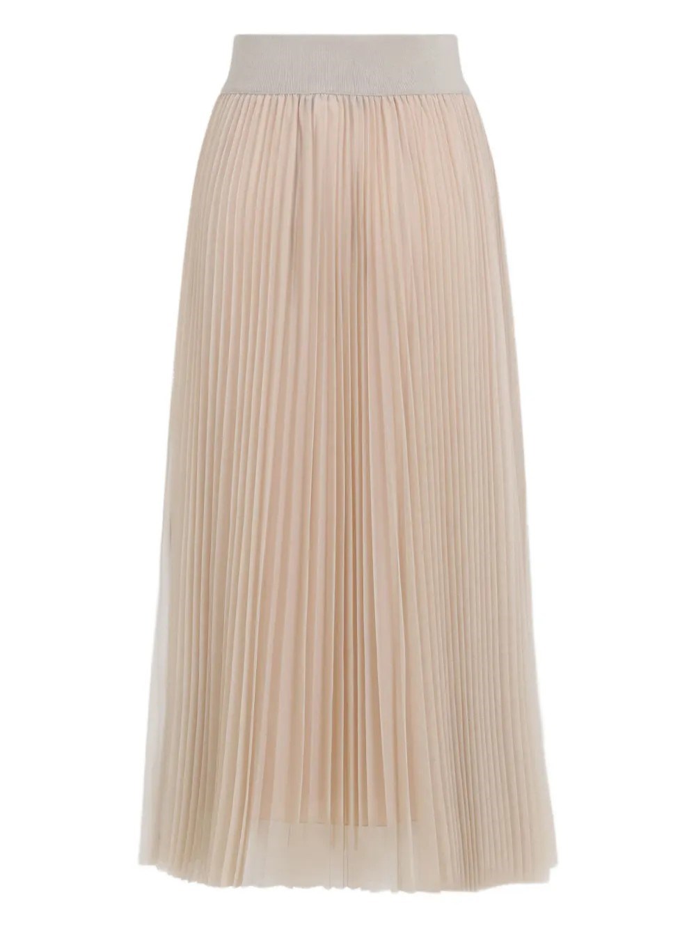 Fabiana Filippi Flowing Pleated Maxi Skirt With Elastic Waistband