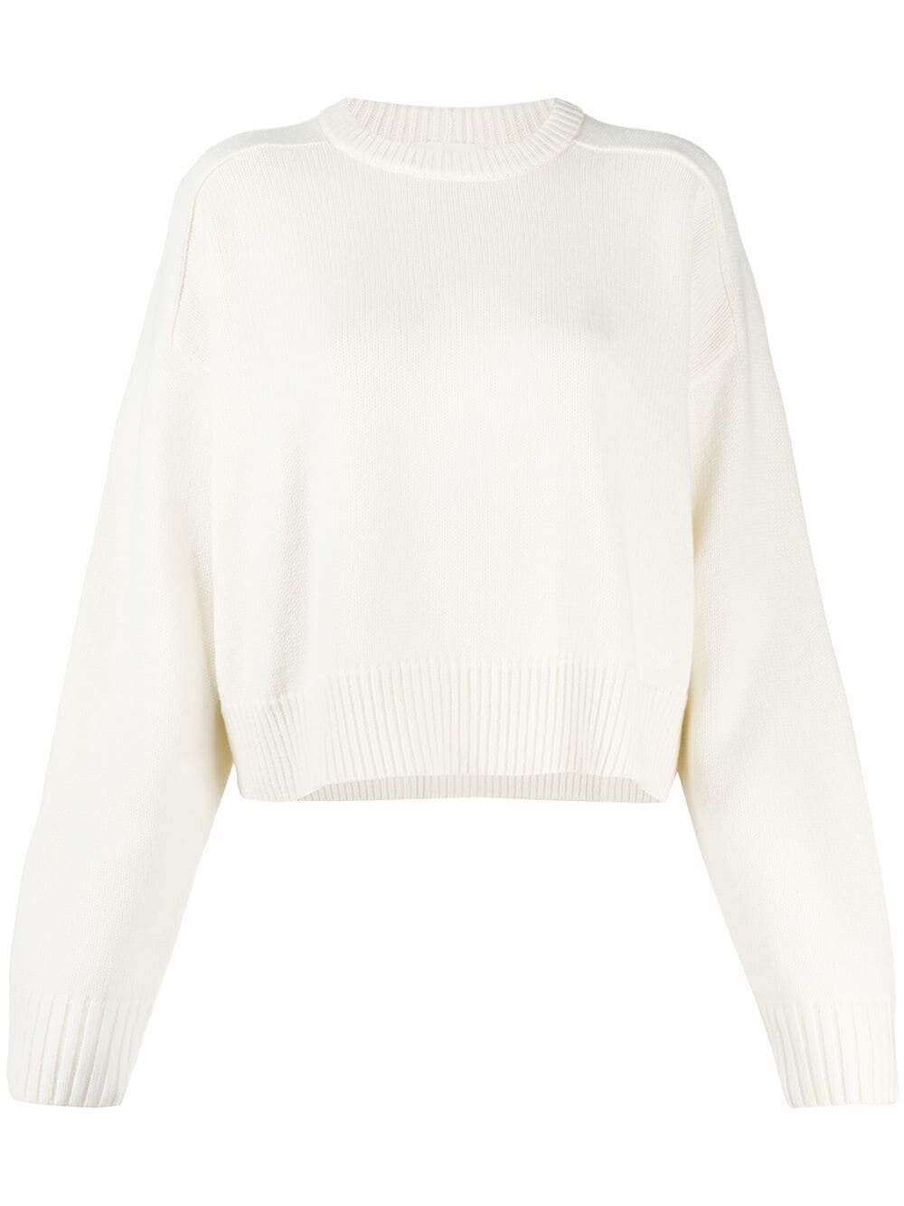 Loulou De Saison Luke Merino Wool And Cashmere-blend Sweater In White
