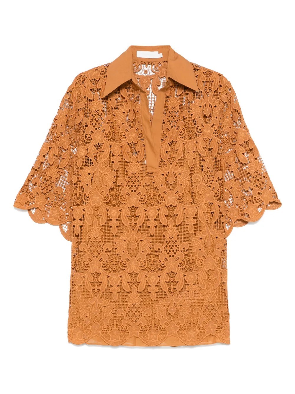 ZIMMERMANN COCO LACE TUNIC TOP