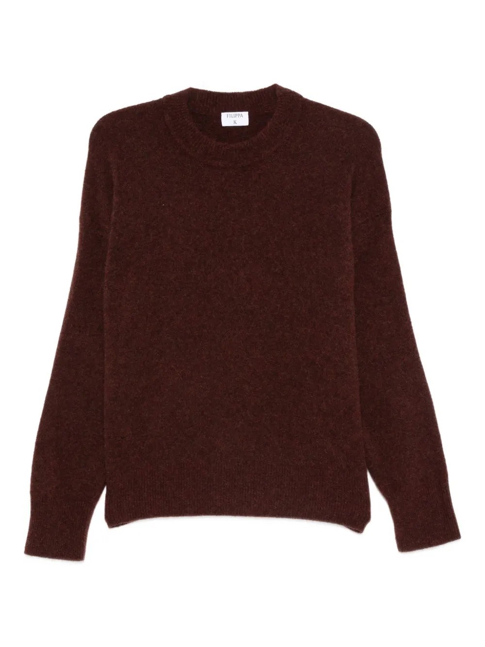 Filippa K Crew-neck Sweater In Burgundy