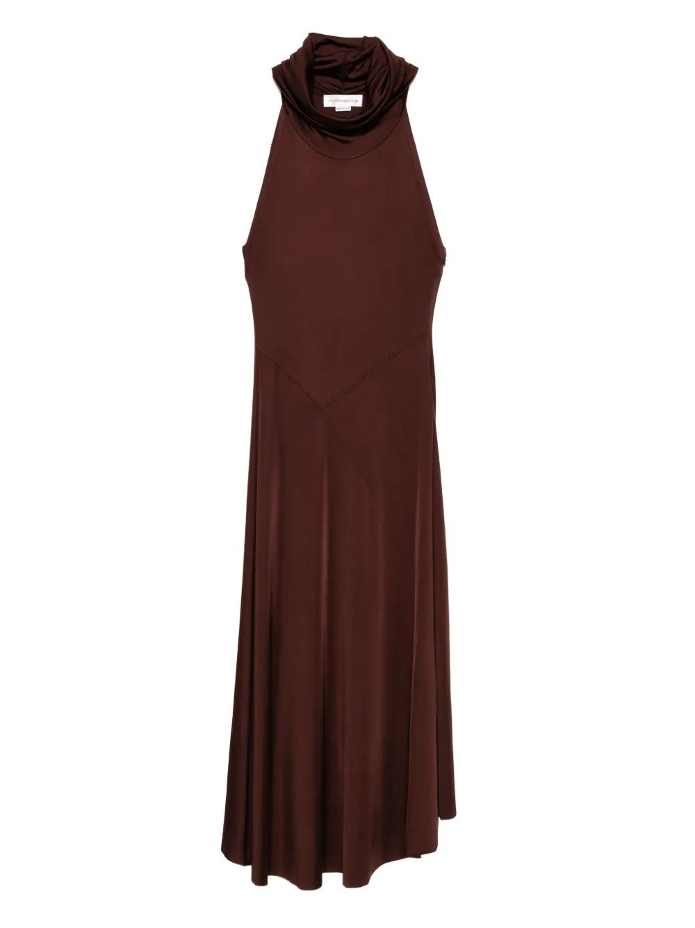 Victoria Beckham High-neck Dress In Red