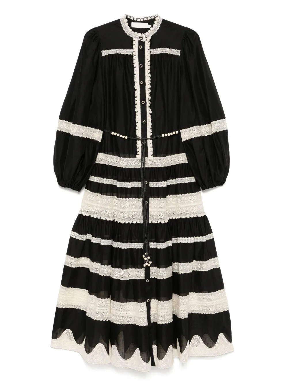 Zimmermann Rhiannon Billow Maxi Dress In Black