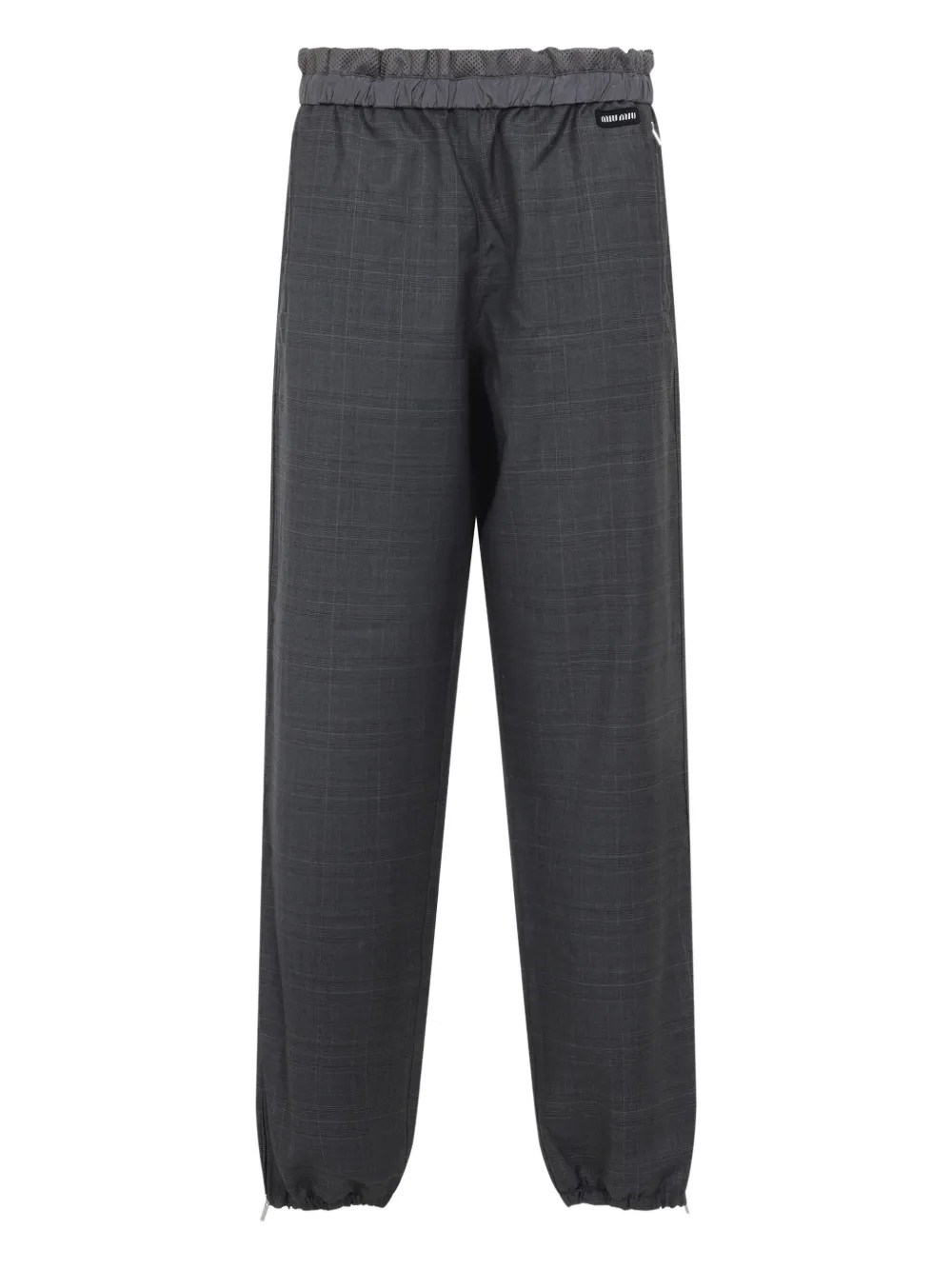 Miu Miu Galles Trousers In Gray