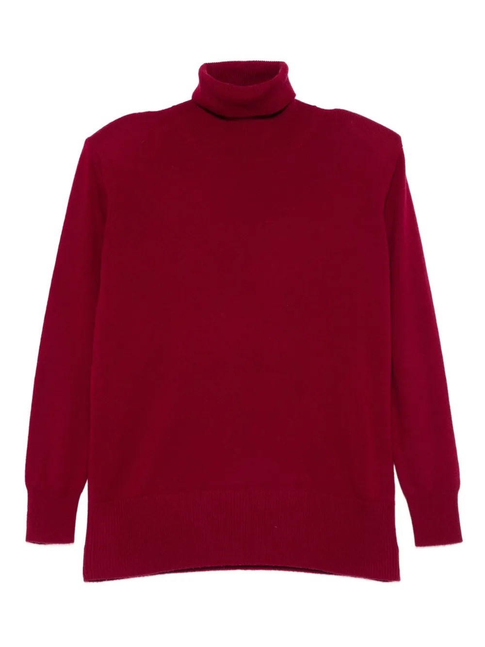Alpha Studio Roll Neck Sweater In Red