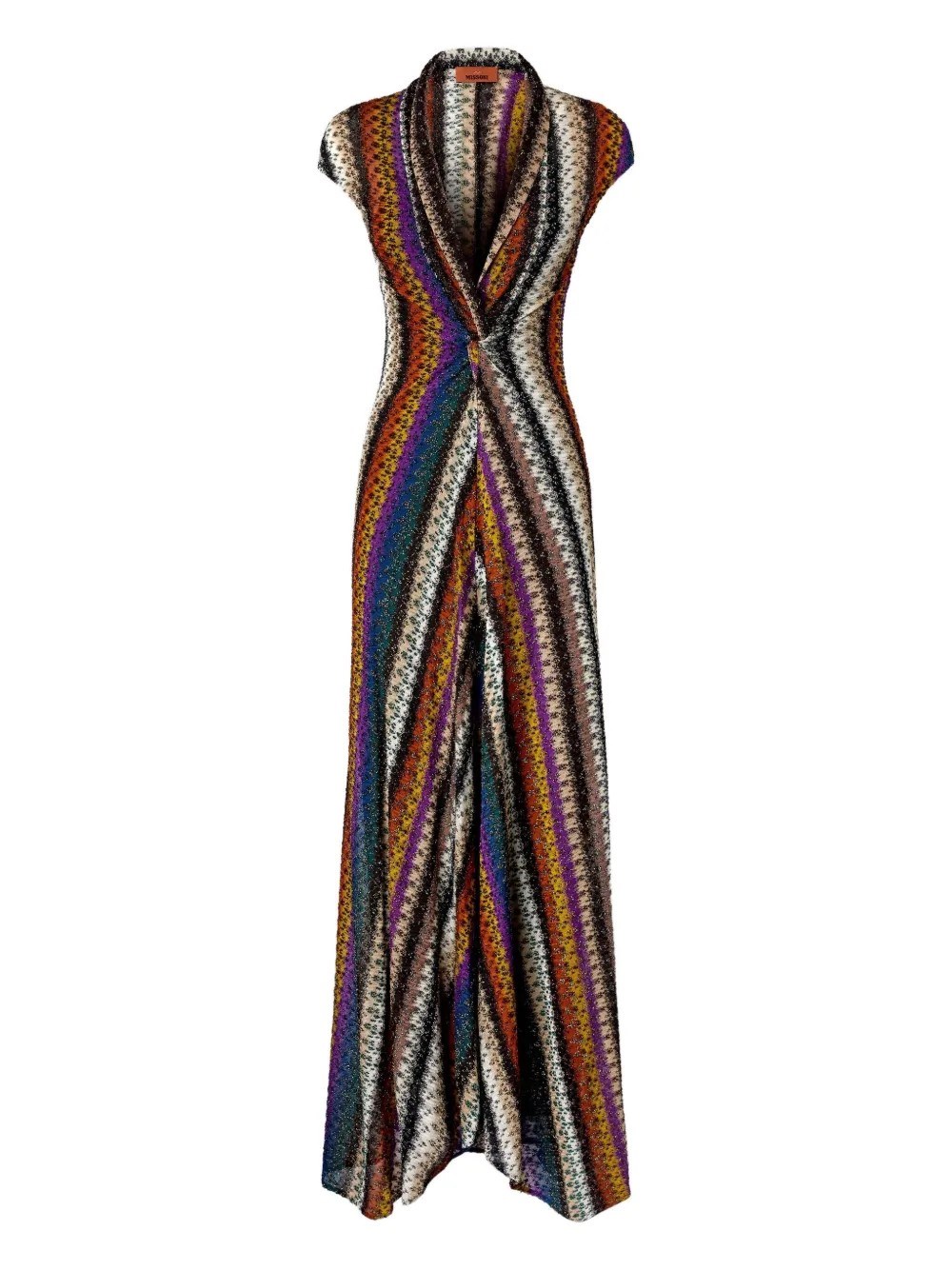 Missoni Long Stripe Dress In Multi