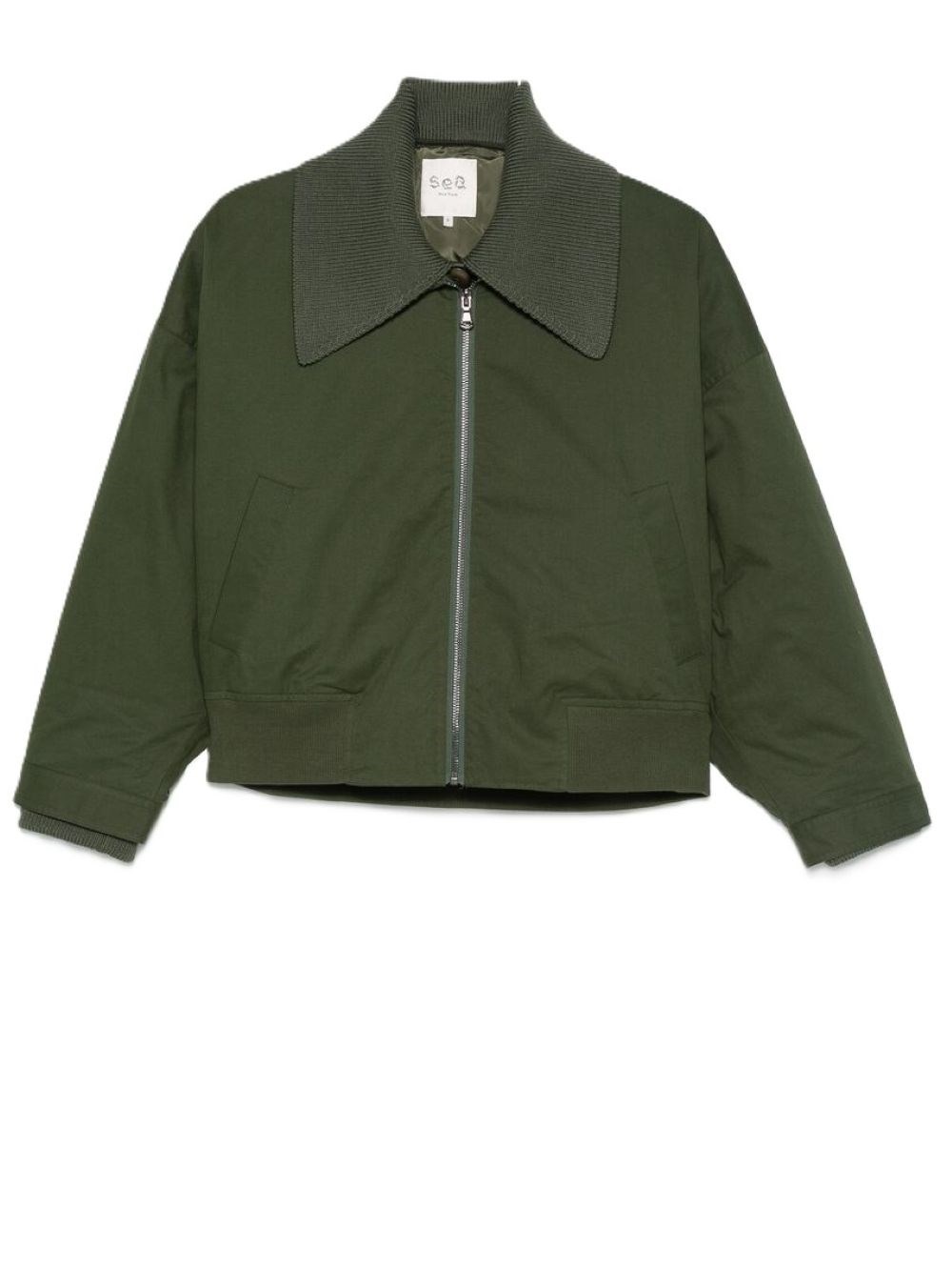 Sea Bomberjacke Mit Klassischem Kragen In Green