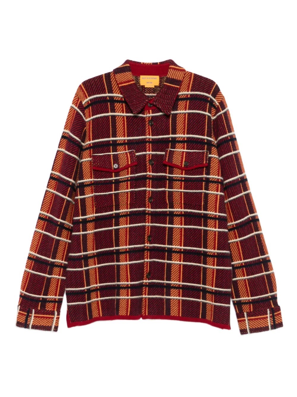 Guest In Residence Plaid Work Shirt In Red