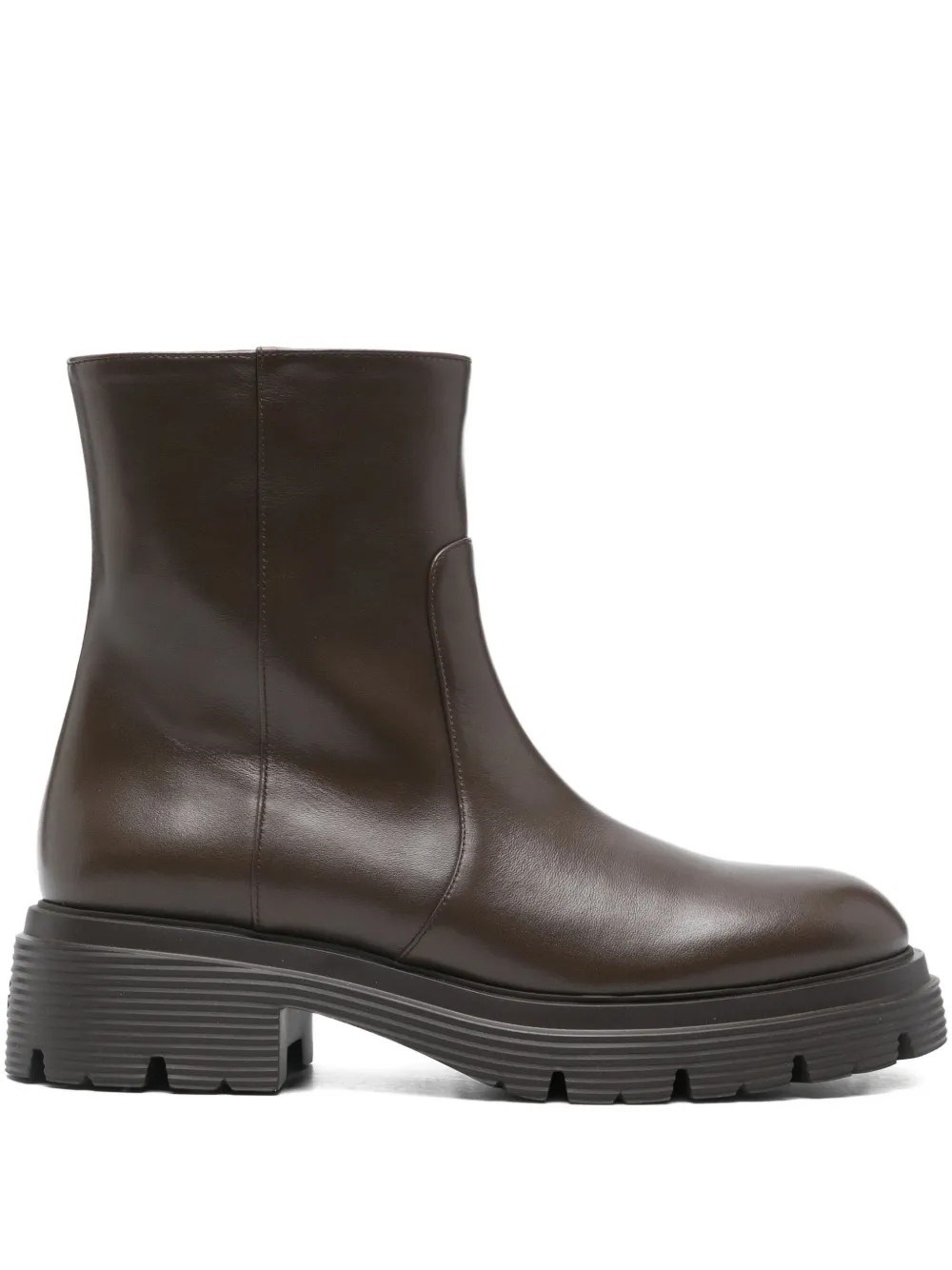 Stuart Weitzman Hudson Leather Chelsea Boots In Brown