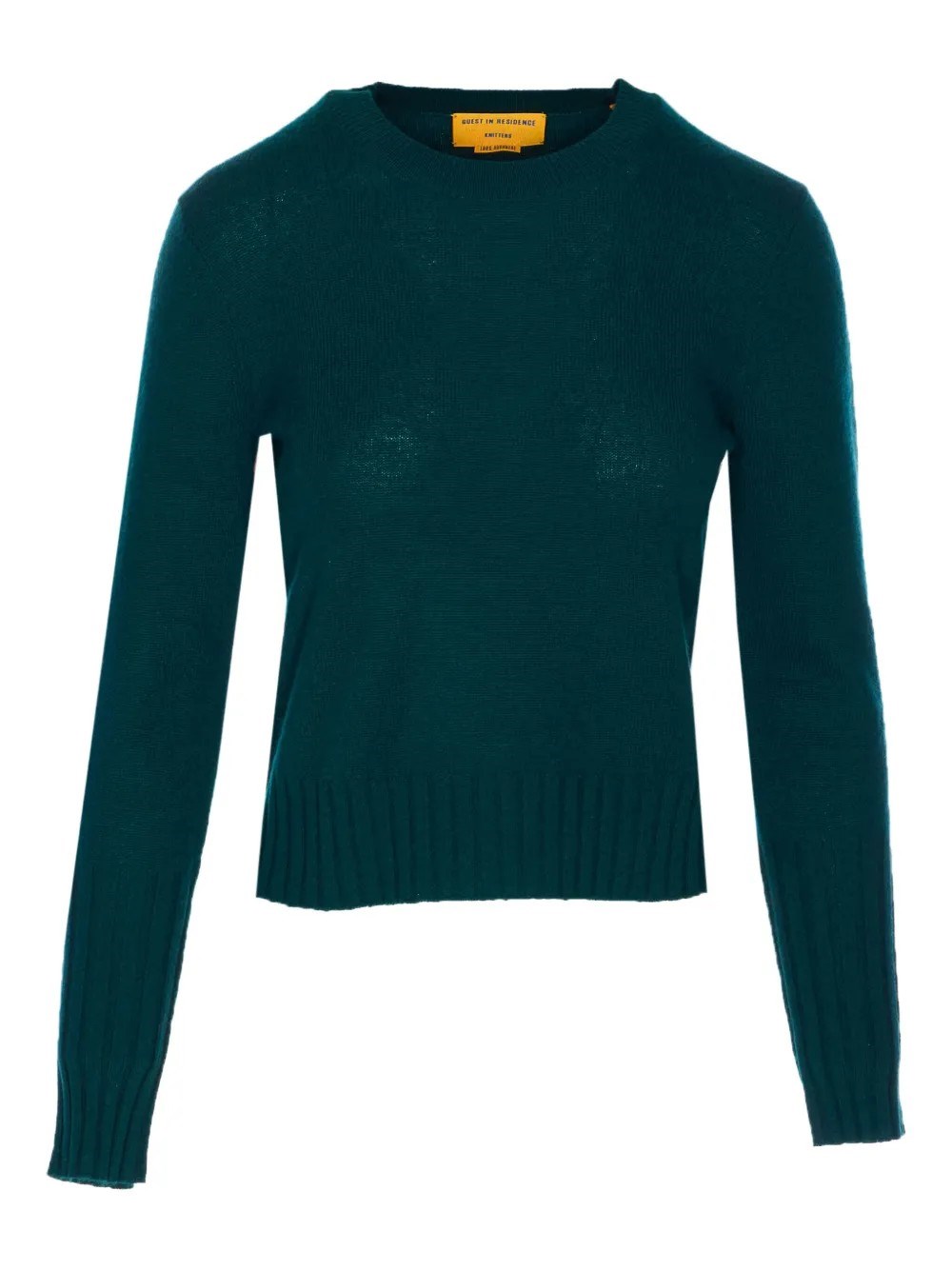 Guest In Residence Shrunken Cashmere Crewneck Sweater In Blue