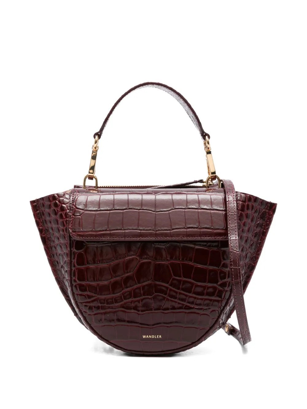 Wandler Hortensia Mini In Burgundy