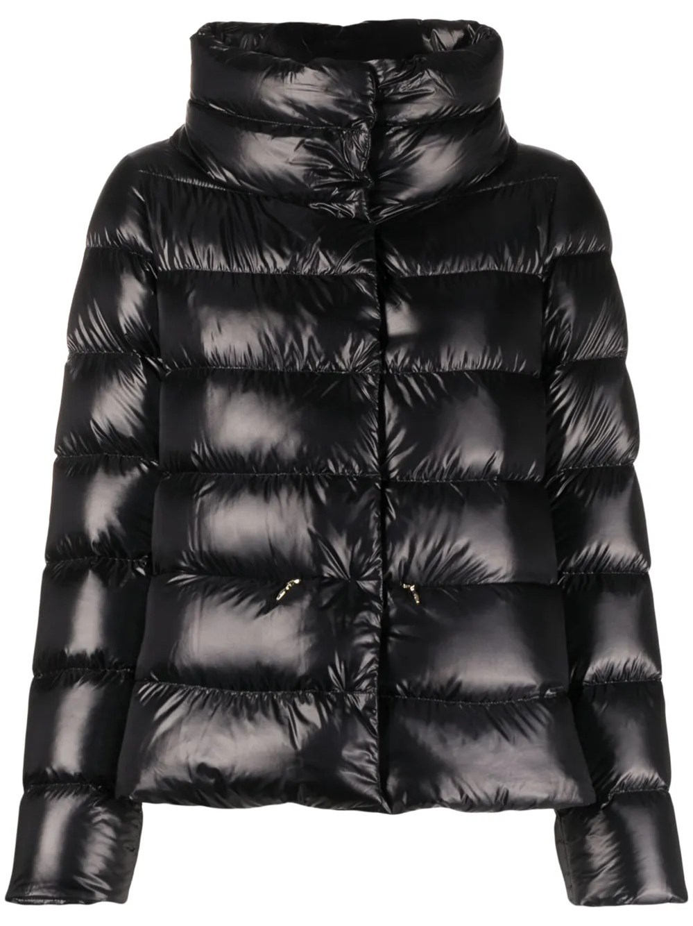 Herno Cappa Dettaglio Monogram Down Jacket In Black