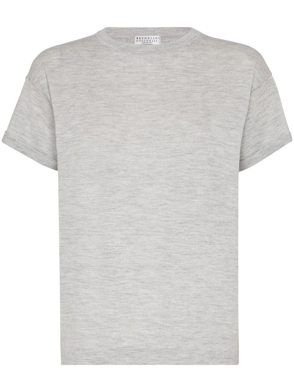 Brunello Cucinelli Cashmere And Silk Lightweight Sweater In Gray