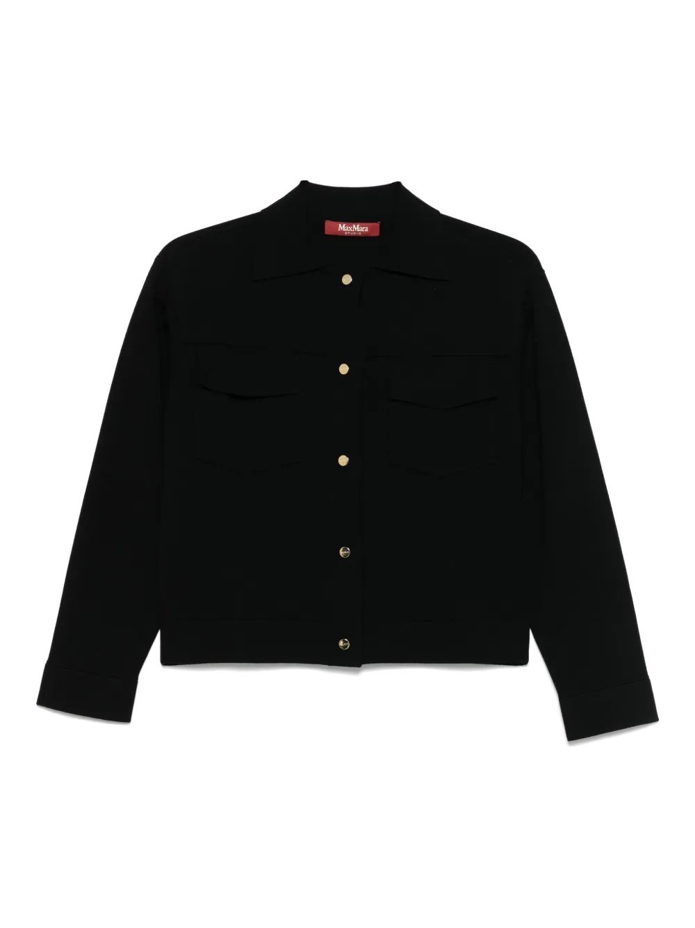 Max Mara Long-sleeved Sweater In Black