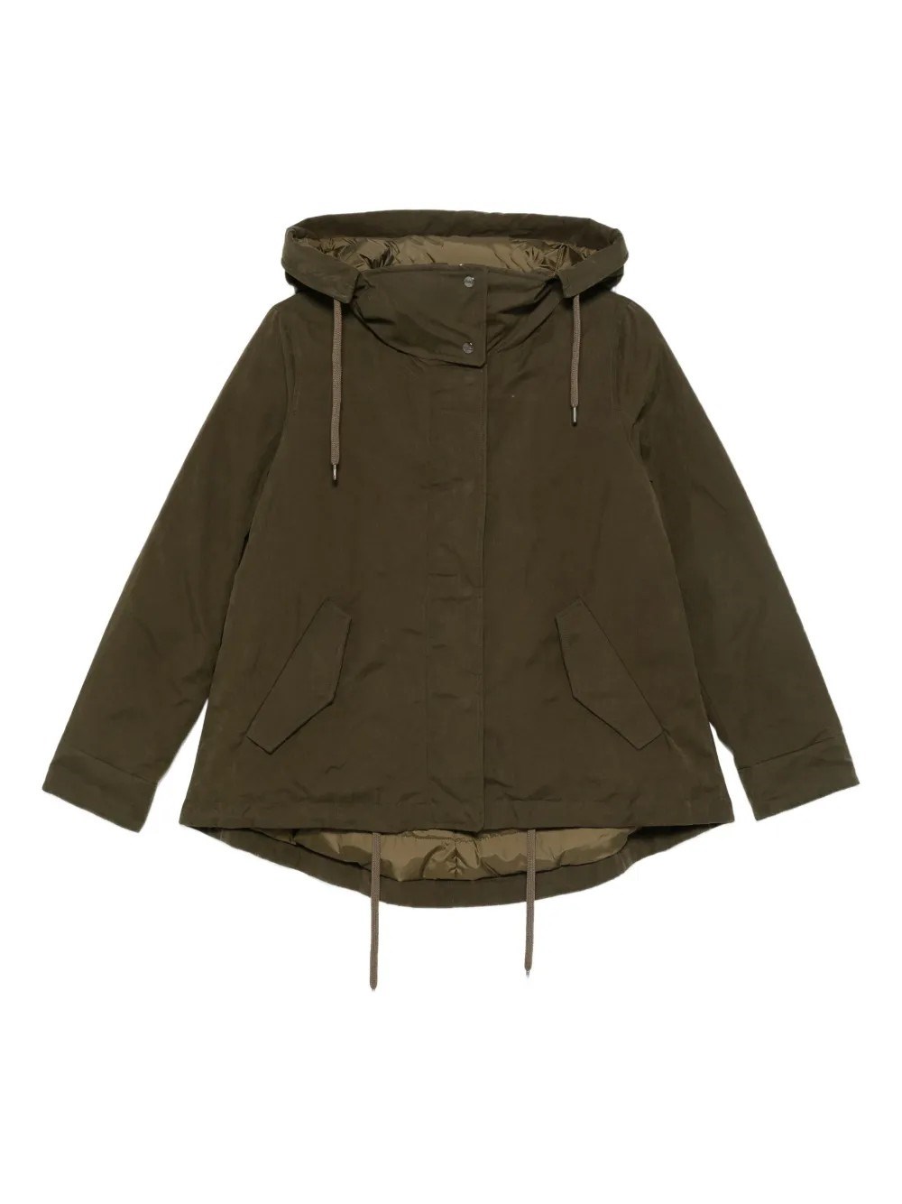 Herno Piumino Waxed Tech Cotton Hd In Brown