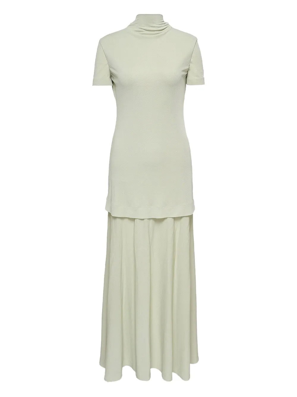 Jil Sander High-neck Flared Dress In Gray
