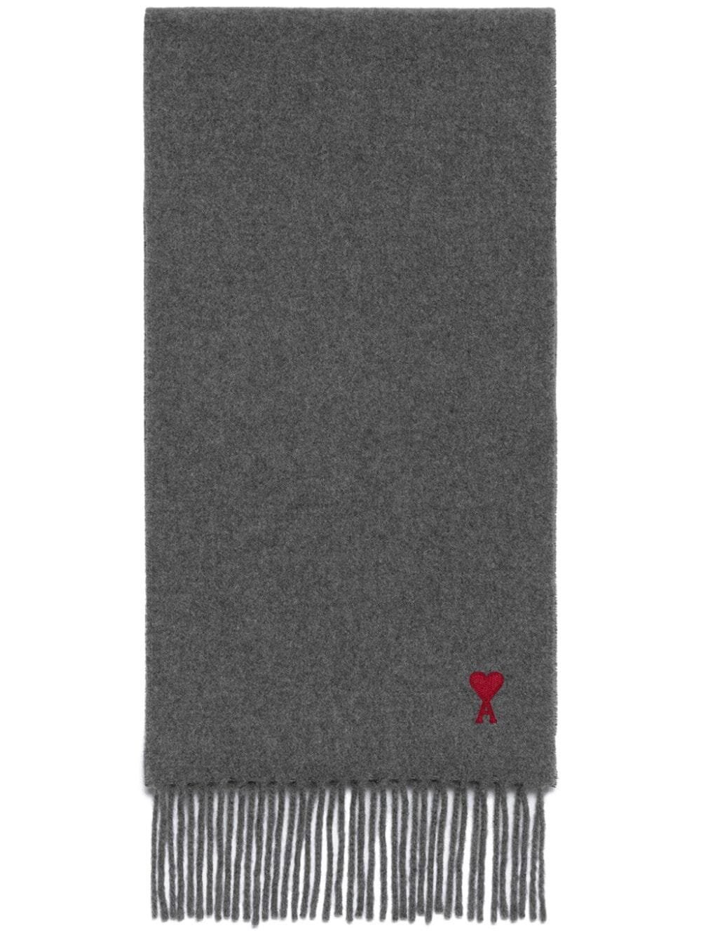 Ami Alexandre Mattiussi Adc Scarf In Gray