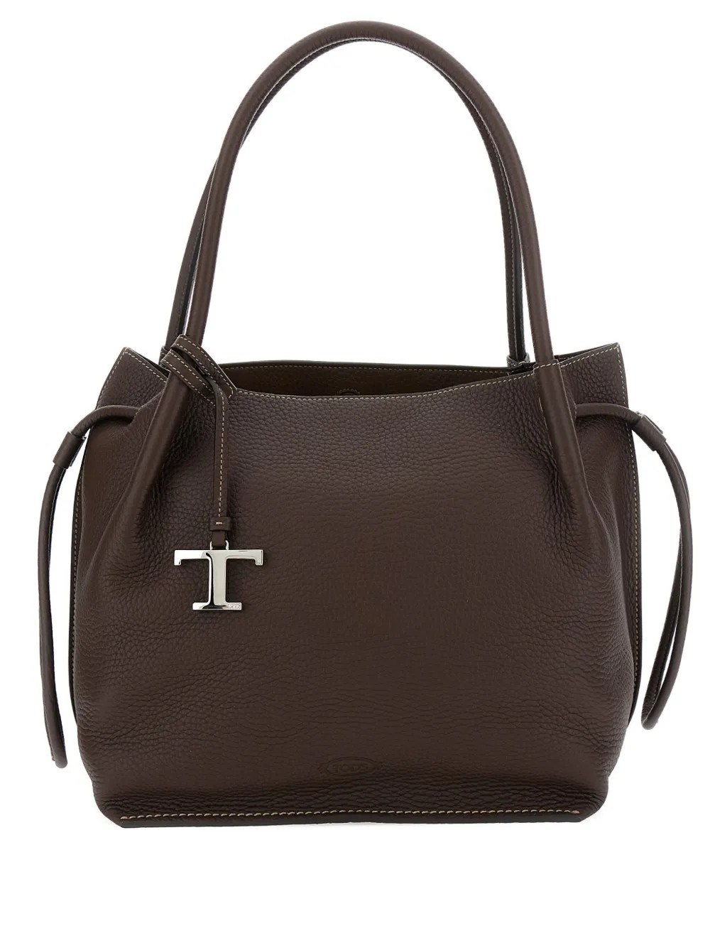 Tod's Medium Leather Bucket In Brown