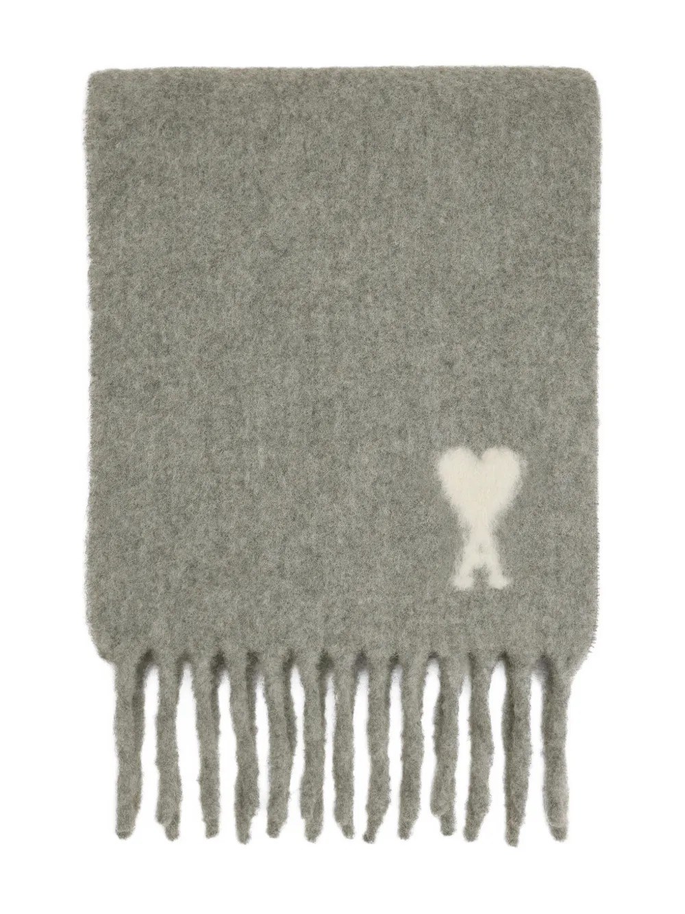 Ami Alexandre Mattiussi Ami Scarfs Grey In Gray