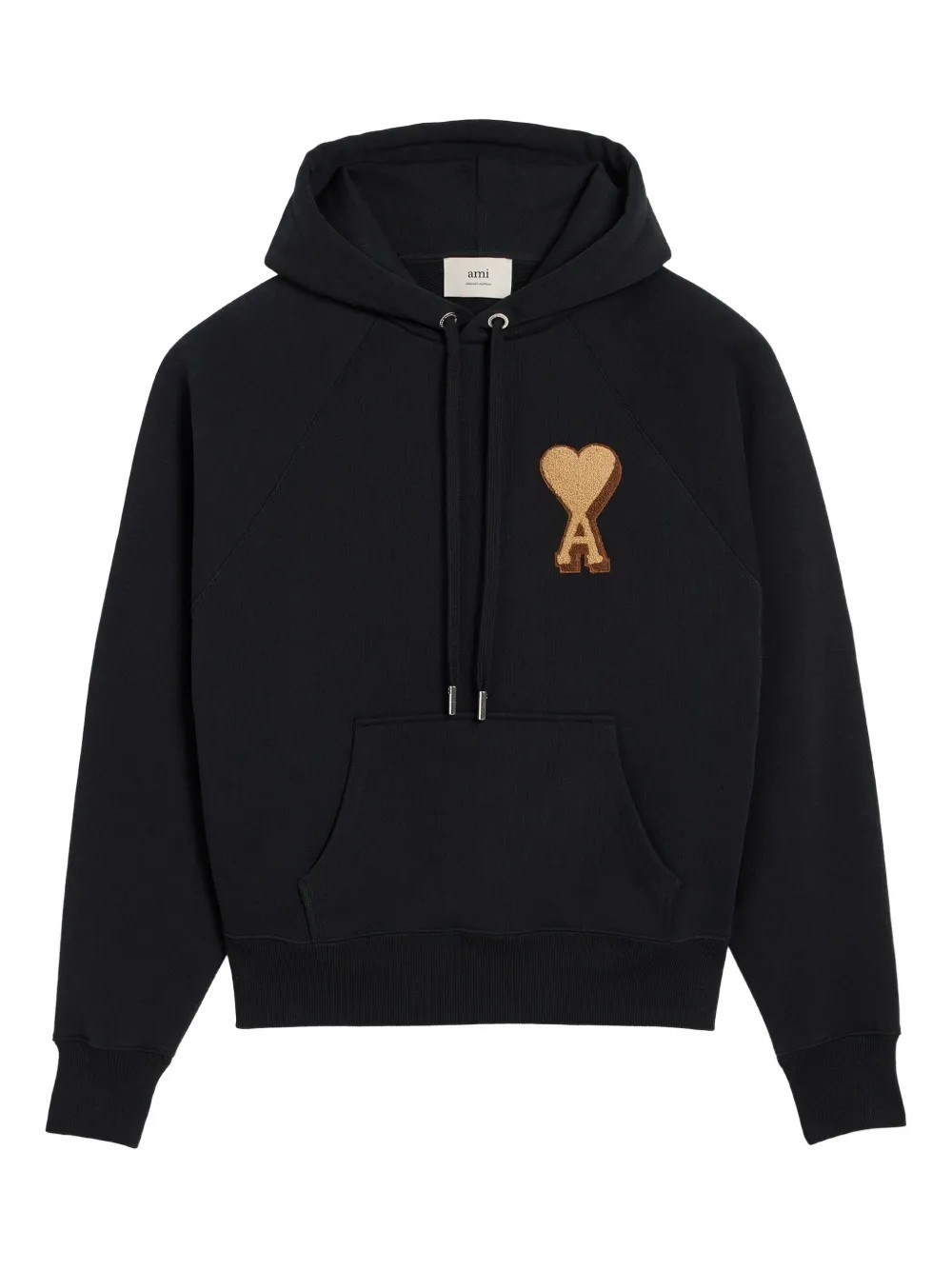 Ami Alexandre Mattiussi Embroidered Hoody In Black