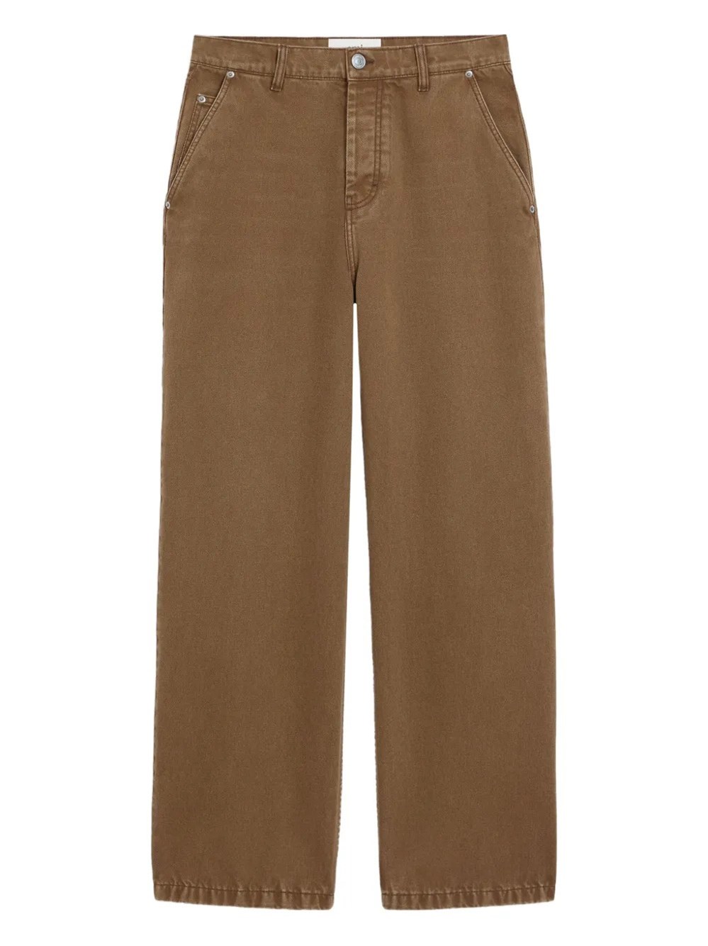 Ami Alexandre Mattiussi Denim Trousers In Brown