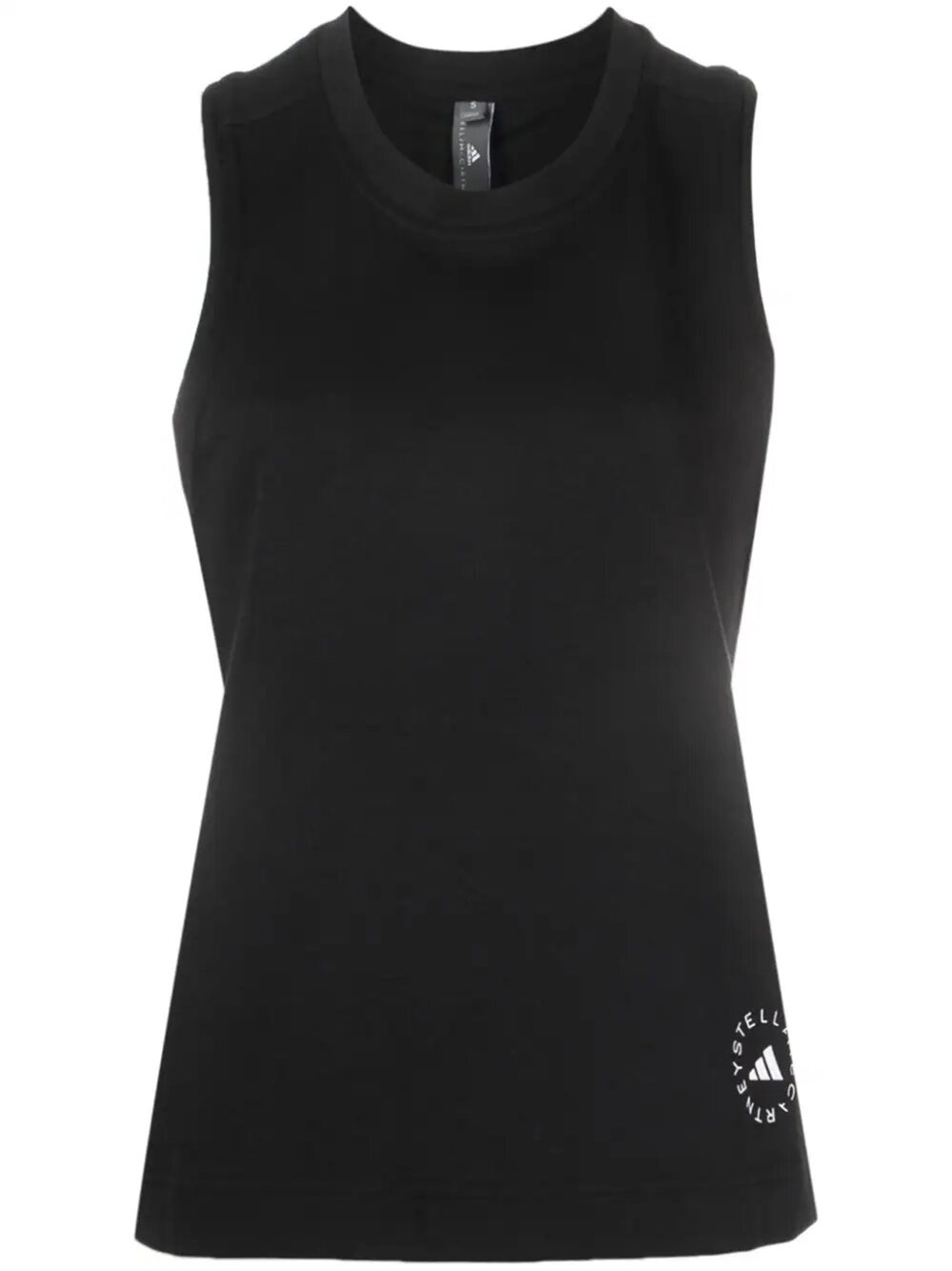 Adidas By Stella Mccartney Ribbed Tank Top In Black